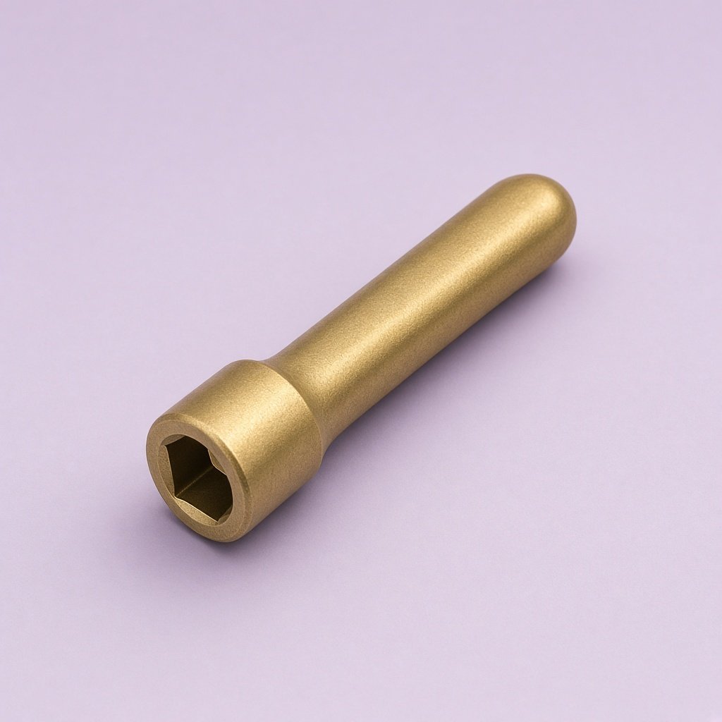 Small brass radiator bleed key