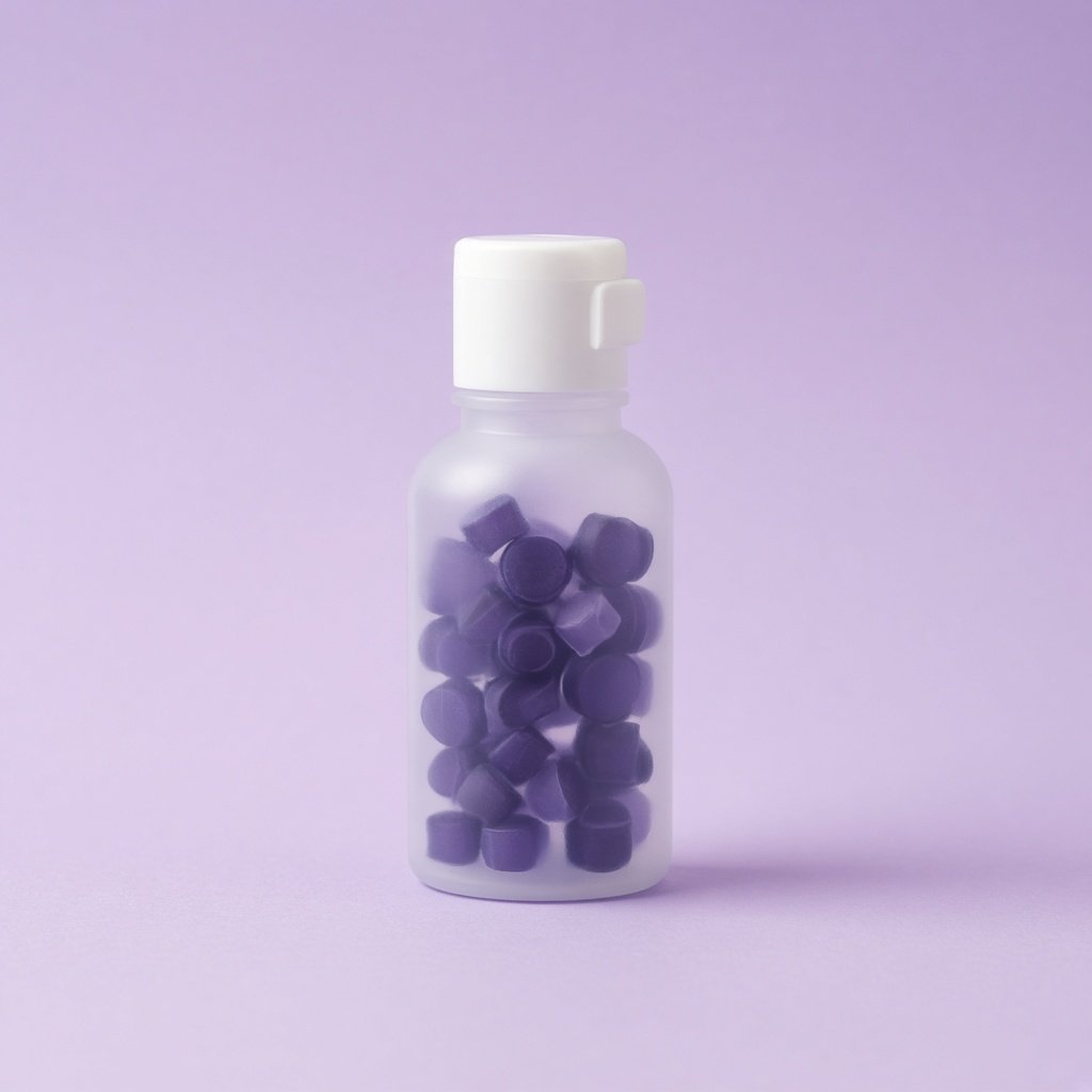 Bottle of toilet leak detection tablets